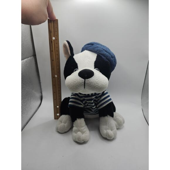 Cuddle Barn Marcel The French Bulldog Plush 10in Puppy Dog Beret Stuffed Toy - Picture 3 of 9